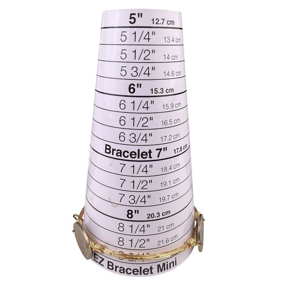 Coin-Inspired Womens Gold Tone Wire Bangle Bracelet - Picture 5 of 5